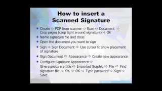 Adding Signature to an Adobe Acrobat Document