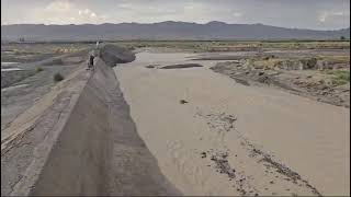 Tor Murgha River Bund khushdil Khan Pishin, Monsoon Rainfall Flooding, Irrigation Deptt Balochistan