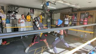 Sparring with Paul Spadafora teaching his fighters #boxing #sparring #fighter #