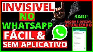 COMO OCULTAR O ONLINE NO WHATSAPP 2023, E FICAR 100% INVISÍVEL (OFFLINE) NO APLICATIVO, ATUALIZADO.