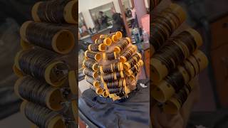 Day 66 of Cosmetology School #cosmetologyschool #hairstylist #rollerset #braids #vlog #dayinmylife