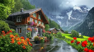 Rainy Day in SWITZERLAND - Most Beautiful Villages 🇨🇭 4K Walking Tour | Grindelwald