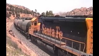 ATSF 4038 East at Woodford, Tehachapi 5-31-1992