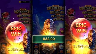 567 Slots App || Bison Moon New  Slot Gameplay ||Lengendary Win || Epic winning