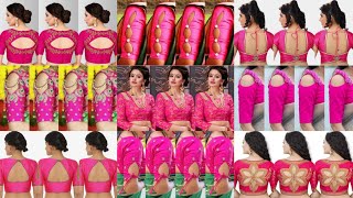 💓pink colour blouse designs 2024/blouse design/blouse ki design/blouse designs new model