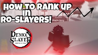 HOW TO RANK UP IN RO-SLAYERS | Ro-Slayers