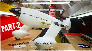 GEE BEE R3 Full Build From Scratch PART-2, 3D Printed RC Airplane, Bambu LAB PAHT CF, Landing Gear