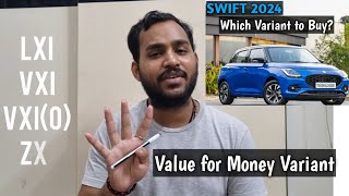 Maruti SWIFT 2024 | Which variant to buy?  Value for money Variant video | ABHAS GUPTA