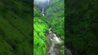 beauty of kalu waterfall 🏞🌧           #malshejghat#kaluwaterfall#shortvideo#15august#marathiyoutuber