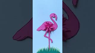 Paper Art: Panda, Flamingo and Swans #papercraft #paperart #satisfying