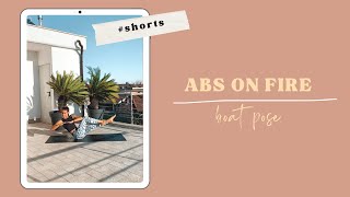 Abs On Fire: boat pose variations *sixpack ABS* [yoga drills] #shorts