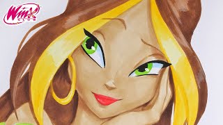 Winx Club - Dessiner et colorier Flora