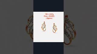 Tanishq Latest Diamond Earrings #DAILYWEAR #JEWELLERY #NAVRATRI #KARWACHAUTH #VIRAL #TRENDING #4k