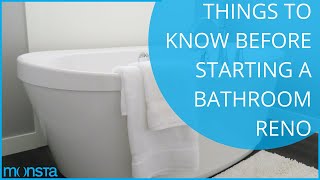 Bathroom Renovation - Things To Consider