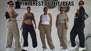 RECREATING PINTEREST OUTFITS | CARGO PANTS, STREET STYLE