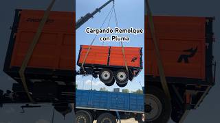 Carga de Remolque Agrícola Tándem 11TN #rinoagro #agro #bueydu #rinoagrorent #remolques #camionpluma