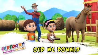 Old Mc Donald | New Animated Cartoony Rhymes | Latest Rhymes In English | Kids Song