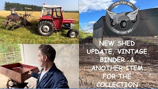 New shed update, vintage binder & what have I bought now??