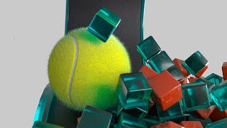 Art Softbody Simulation v11 with Tennis Ball