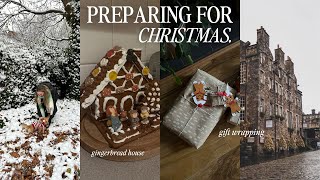 preparing for christmas | gift wrapping, gingerbread house, shopping 🎄✨