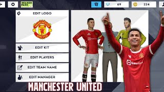 Manchester United 21/22 Season HD Kits & Logo for DLS 22