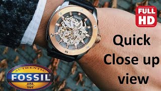 Closer look at Fossil ME3082 21 jewels mens watch