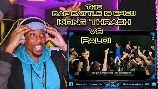 Neighbours Epic Rap Battle | Kong Thrash vs Paloi | Comedy Rap Battle ||  American Reaction!!!