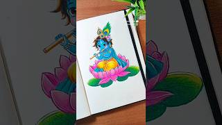 ☺️❤️ Little krishna pencil drawing ✨️💖 #shorts #lipikaarts #art #viral #youtubeshorts