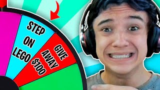 Every death i spin the WHEEL OF DOOM! (fortnite)