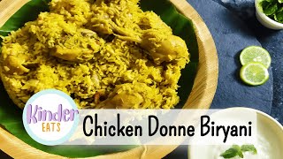 Chicken Donne Biryani - Bangalore Shivaji Military Style | Indian Non-veg Recipe | Kinder Eats