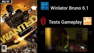 Winlator Bruno 6.1 Gameplay Wanted test Red Magic 6 Pro Sd888