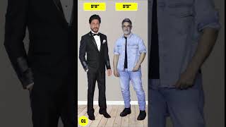 Shahrukh Khan's Height Vs Others Bollywood Actors Height #shorts