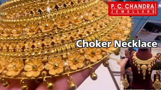 Latest Gold choker Designs With weight and price @pcchandrajewellers /Gold Necklace Designs/Deeya