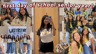 my FIRST DAY OF SCHOOL grwm & vlog SENIOR YEAR! fun & exciting first day vlog: snr year vlog 2023