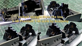 F 4B Phantom cockpit build step by step simple and easy, 1:48 scale by Academy