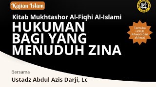 HUKUMAN BAGI YANG MENUDUH ZINA - USTADZ ABDUL AZIS DARJI, Lc