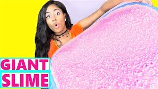 Crunchy Slime GIANT SIZE How To DIY Slime Challenge Recipe NO Borax