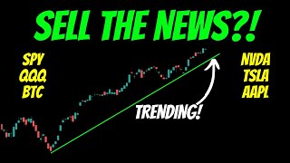 SELL THE NEWS?! Still Trending! #SPY #QQQ #NVDA #TSLA #AAPL #BTC