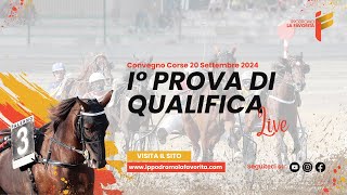 Live I° Prova di Qualifica del 20 Settembre 2024 - 2 Anni - Metri 1600