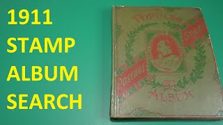 1911 Stamp Album Search #philately #stampcollecting #stamps