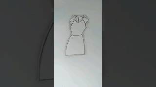 How to draw a girl dress drawing fashion Figure🍻👗#youtubeshorts #tutorials #dressdrawing #art