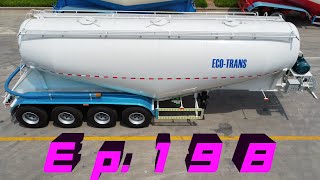 P198 Banana Shape Cement Dry Powder Cargo Tank Semi Trailer For Africa Morocco Market