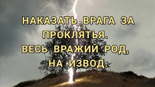 НАКАЗАТЬ ВРАГА ЗА ПРОКЛЯТЬЯ. ВЕСЬ ВРАЖИЙ РОД НА ИЗВОД. ЧИСТКА С БУМЕРАНГОМ. +79607714230