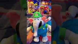 Elephant LUIGI Custom Mario Plush Review! #shorts #mariowonder #marioplush #unboxing #review #mario