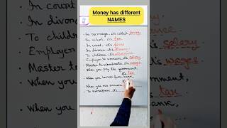 Different names of 'MONEY'.   #viral #shorts #money #education