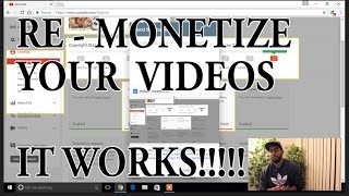 GET YOUR MONETIZATION BACK!!  IT WORKS 100% | HOW TO MONETIZE YOUR VIDEOS