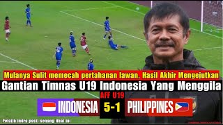 🔴Pertahanan Filipina Dibuat Tak Berdaya!! Indonesia U19 Menggila Hajar Filipina di  piala AFF U-19