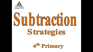 Subtraction Strategies