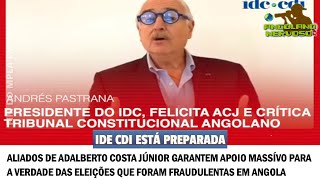 ALIADOS DE ADALBERTO JÚNIOR DA IDC PREPARADOS PARA O APOIO QUE O POVO ANGOLANO MERECE A DEMOCRACIA