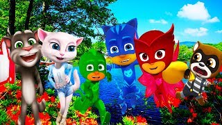 Talking Tom and Friend Face Swap Vs PJ Masks Wrong Head